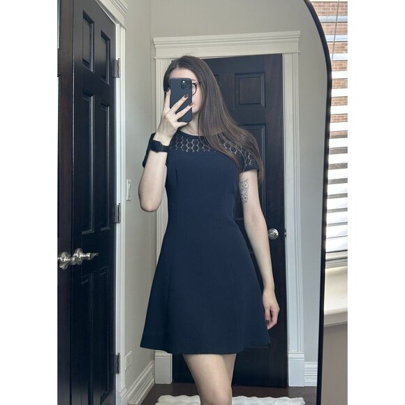 Ann Taylor Petite Navy Dress Size 4P - Picture 1 of 7